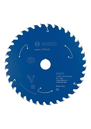 Bosch Expert Akülü Daire Testere Bıçağı Ahşap için 160*20 mm 36 Diş 2608644504